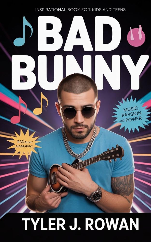 Bad Bunny music passion and power livre broché en anglais pour enfants et ados
