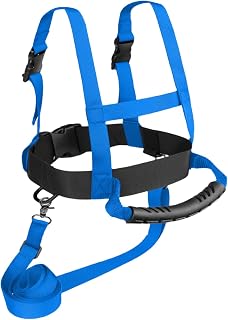 Uqezagpa Arnés de esquí para niños, arnés de entrenamiento de hombro, correas de entrenamiento de esquí para patinaje, patinaje, snowboard