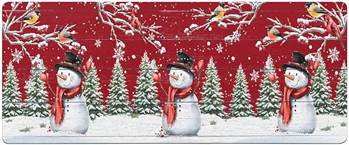 Tapete de baño de muñeco de nieve para bañera, antideslizante, de secado rápido y absorbente, tierra de diatomeas, fregadero, dormitorio, cocina,