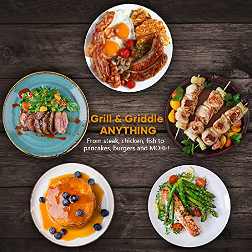 Electric Indoor Grill Griddle, CUSIMAX Smokeless Grill, Portable Korean BBQ with Turbo Smoke Extractor Technology, Non-stick Removable Plate & Griddle Plates - Thumbnail 5