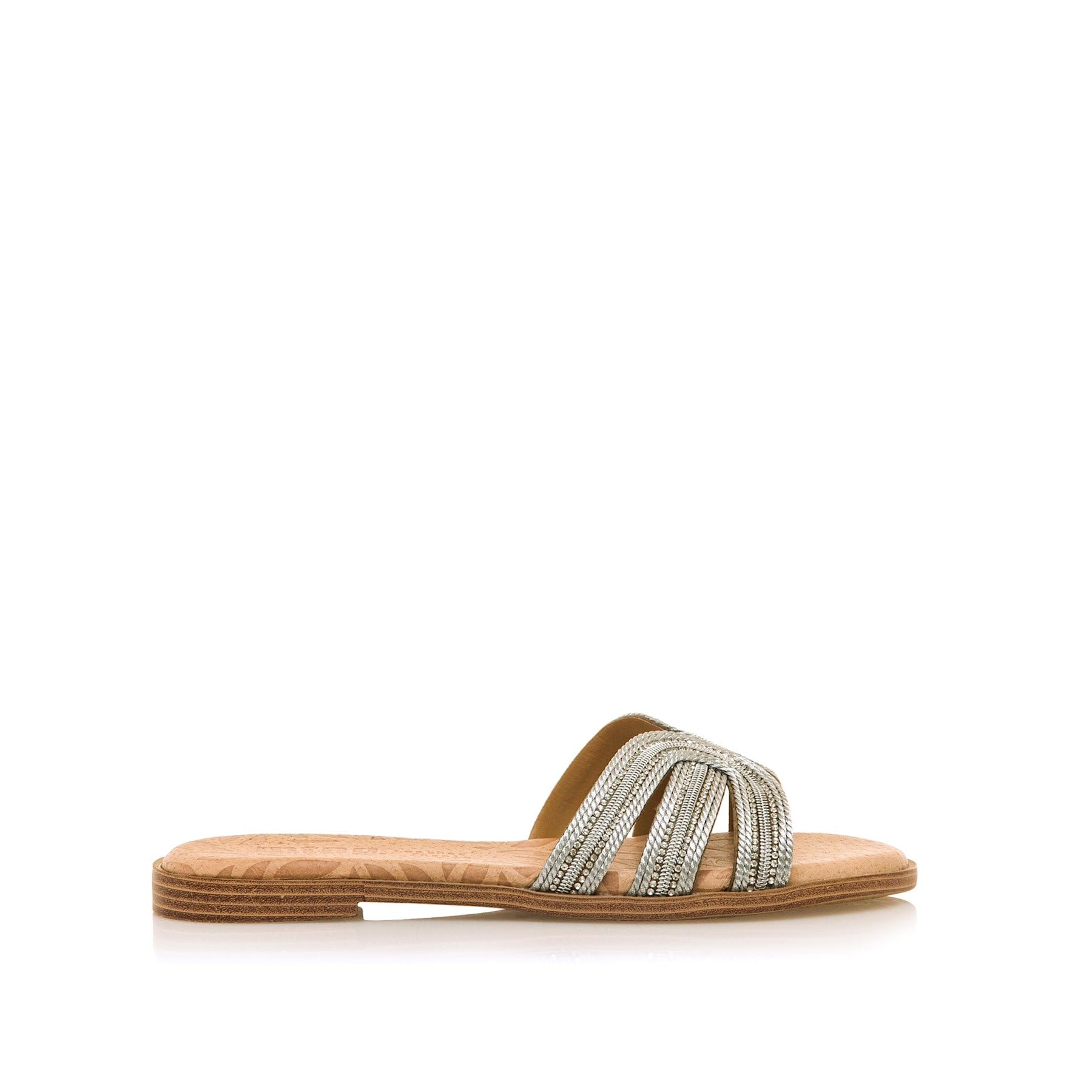 MTNG Women's 54500 Sandal, Vamp Silver, 3.5 UK