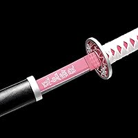 Vista 4 de BEMOD Demon Slayer Swords Real Handmade Steel Blade Anime Cosplay Katana Sword 41inch Stainless Metal Samurai Swords KnightsRengokuInosukeTanjiro