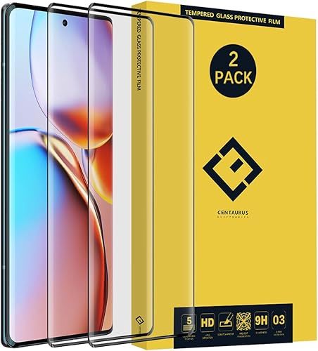 DUNSIHUI Protector de pantalla para Moto Edge Plus 2023 de 6.67 pulgadas, cobertura completa curvada 3D, antiarañazos, 9H HD, protector de pantalla