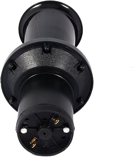 Miniatura 6 de KIMISS Sirena de cuerno vintage para coche, 12 V, 110 DB, AHH-OO-GAH AHOOGA OOOGA (plateado) (negro)