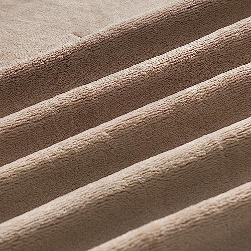 Kingole Flannel Fleece Microfiber Throw Blanket, Luxury Brown Twin Size Lightweight Cozy Couch Bed Super Soft And Warm Plush Solid Color 350Gsm (66 X 90 Inches) #TOP5