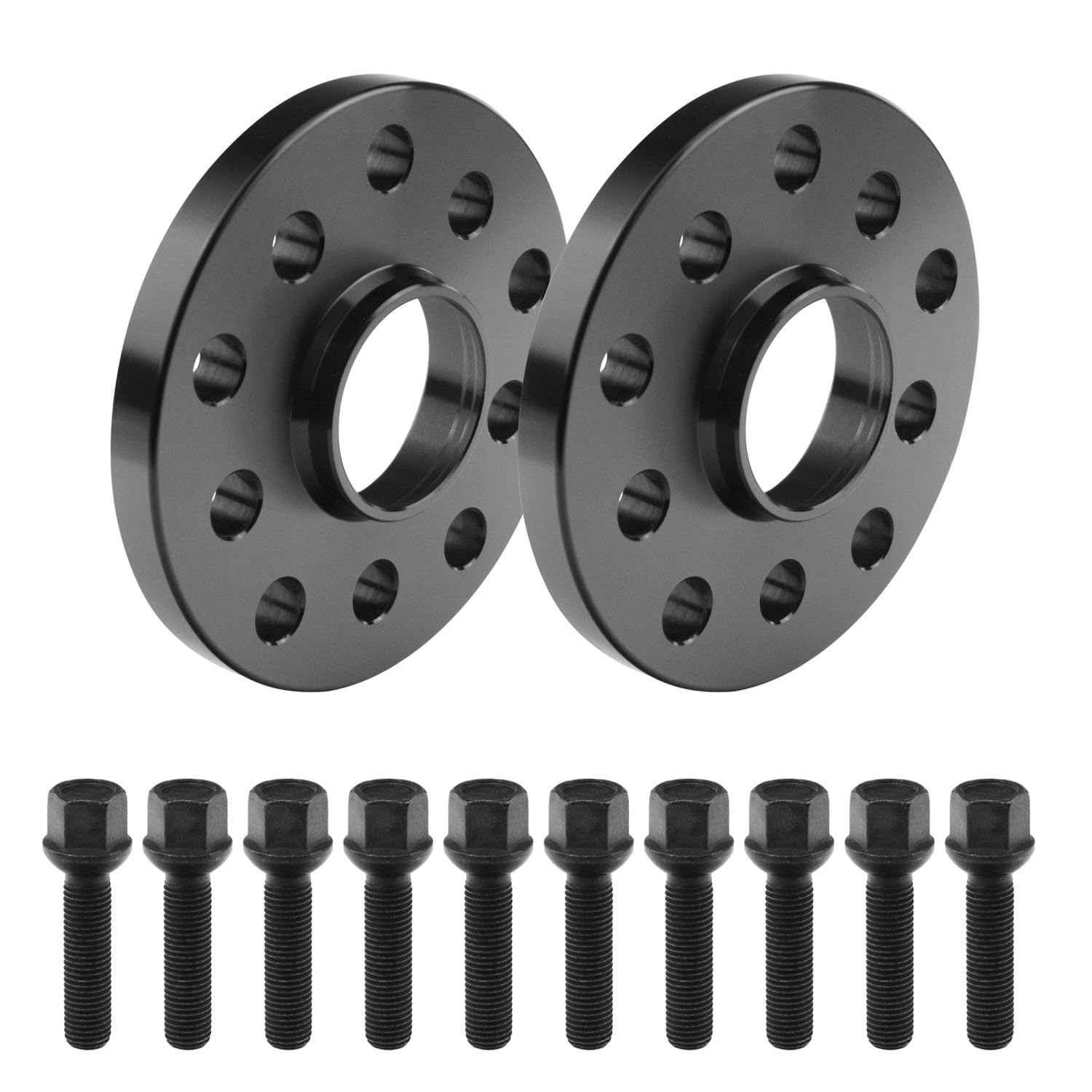 SCC Spurverbreiterungen Spurplatten 2x10mm 5x112-5x- 12168W-ABE-2 kompatibel mit Mercedes-Benz C CLK