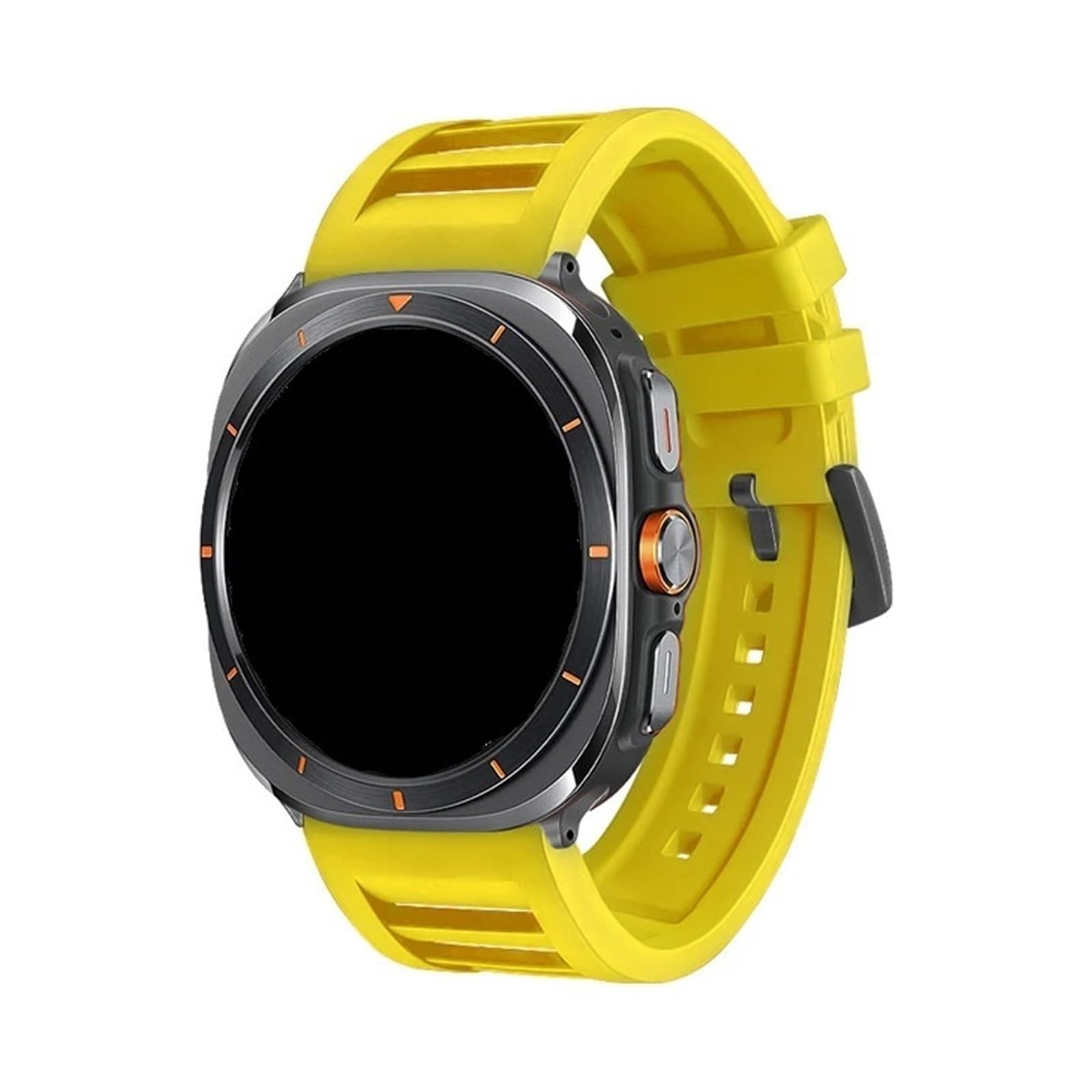 Correa de caucho fluorado for Samsung Galaxy Watch 7 Ultra 47 mm, deportiva, transpirable, correa de reloj