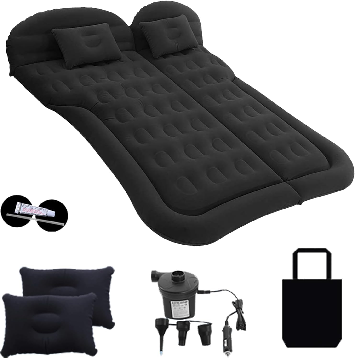 R-Timer Black Car Mattress For Audi A5 B9 F5 Sportback 5-Door, Deluxe Double Air Bed Inflatable Airbed Double Blow Up Mattress Car Air Bed Easy Inflate & Deflate,