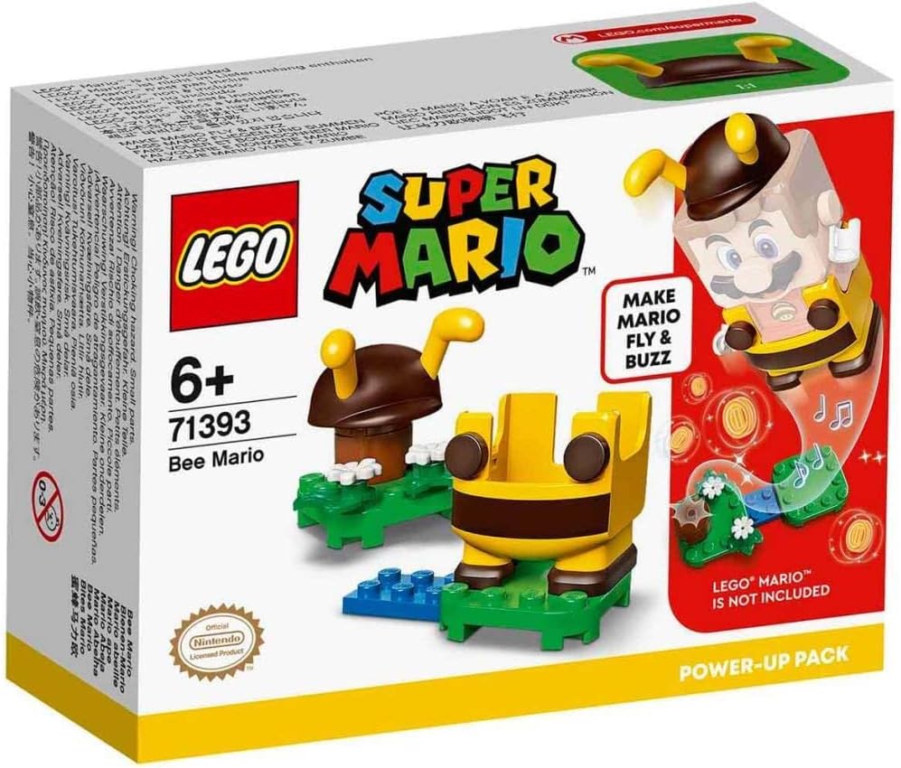 Lego Super Mario Bee Mario Power-Up Pack 71393 Building Kit; Collectible Gift Toy for Creative Kids; New 2021 (13 Pieces)
