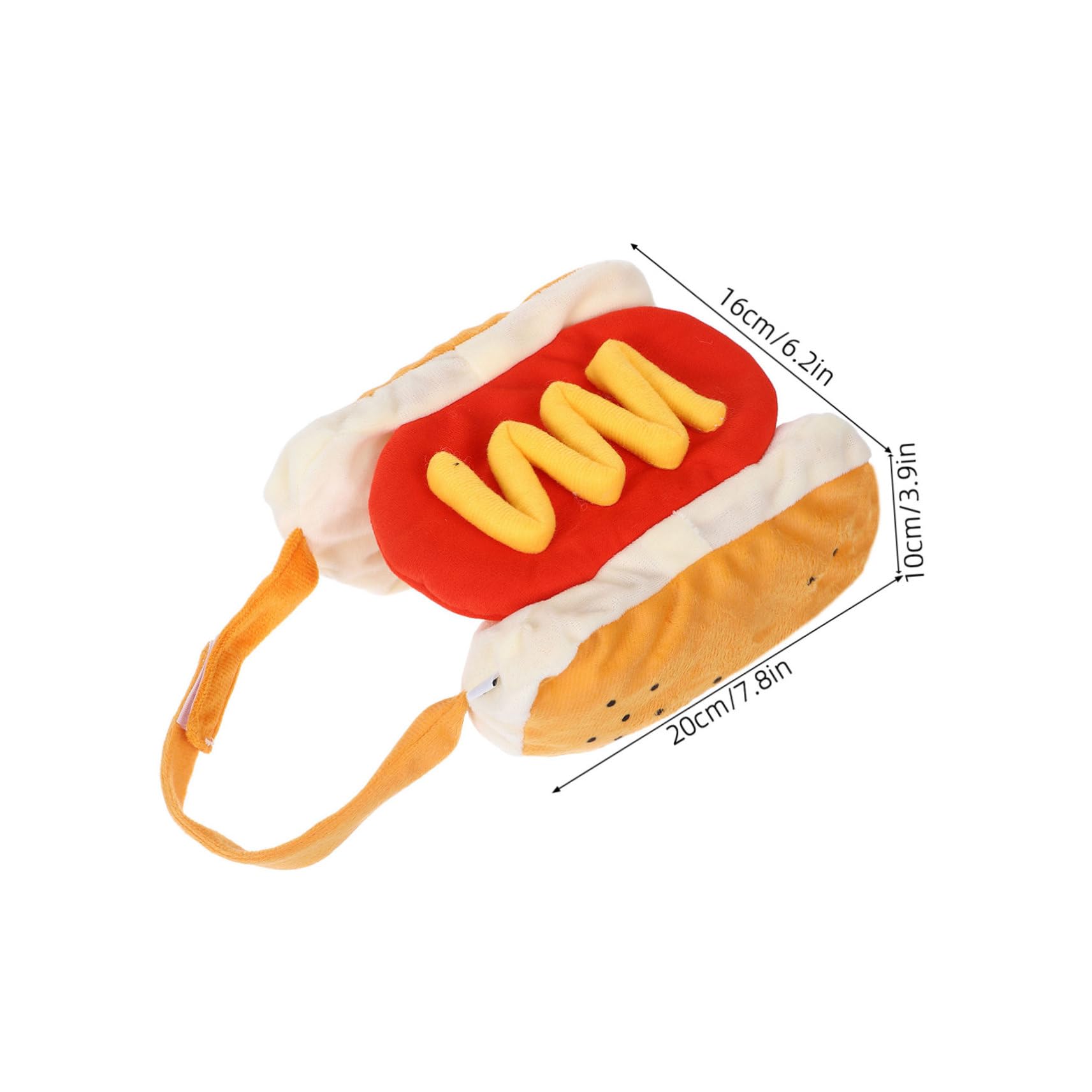 TOYANDONA 2stücke Hamburger-kostüm für Kleine Hunde und Katzen Warmes Hotdog-haustierkostüm Einfache Auszughelper Elastische Bänder und Saum für Komfort für Halloween und Partys