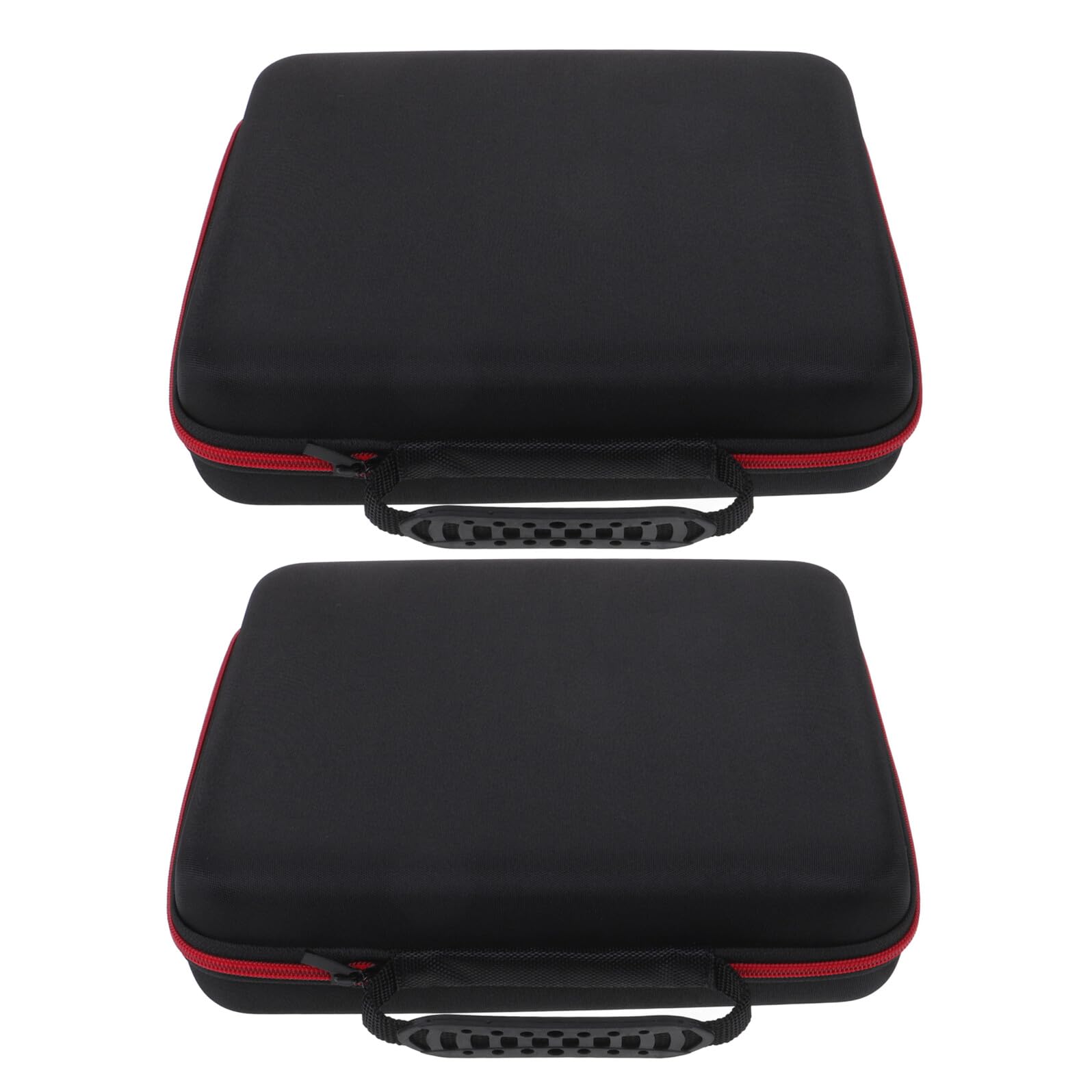 VANZACK Estuche Rígido para Micrófonos Inalámbricos 2 Unidades Tamaño 29X26X7 CM Material EVA Resistente a Impactos Bolsa de Viaje para 4 Micrófonos de Mano Adecuado para Uso en
