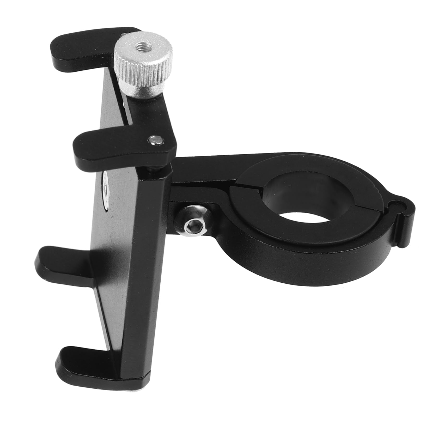 YARNOW Porta Cellulare Staffa per Smartphone Titolare Stand del Telefono Supporto per Telefono da Bici cremagliera Porta del Telefono Supporti del Telefono Lega di Alluminio Black