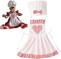 Vista 7 de Zeroest Traje de chef para bebé, accesorios de fotografía para niños pequeños, delantal de chef divertido para sesión de fotos, sombrero de chef
