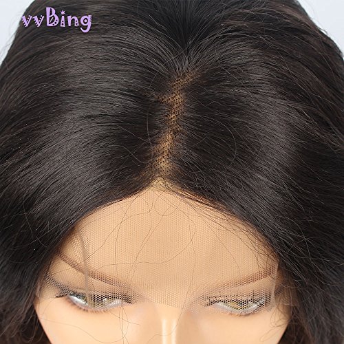VvBing Half Hand Tied Synthetic Lace Front Wigs