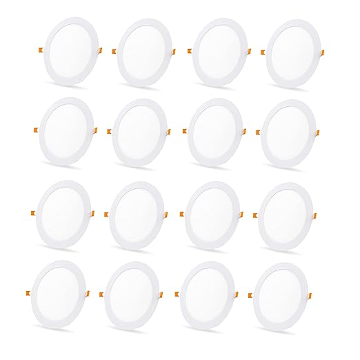 DMak 8W LED Ceiling Light, White, Round