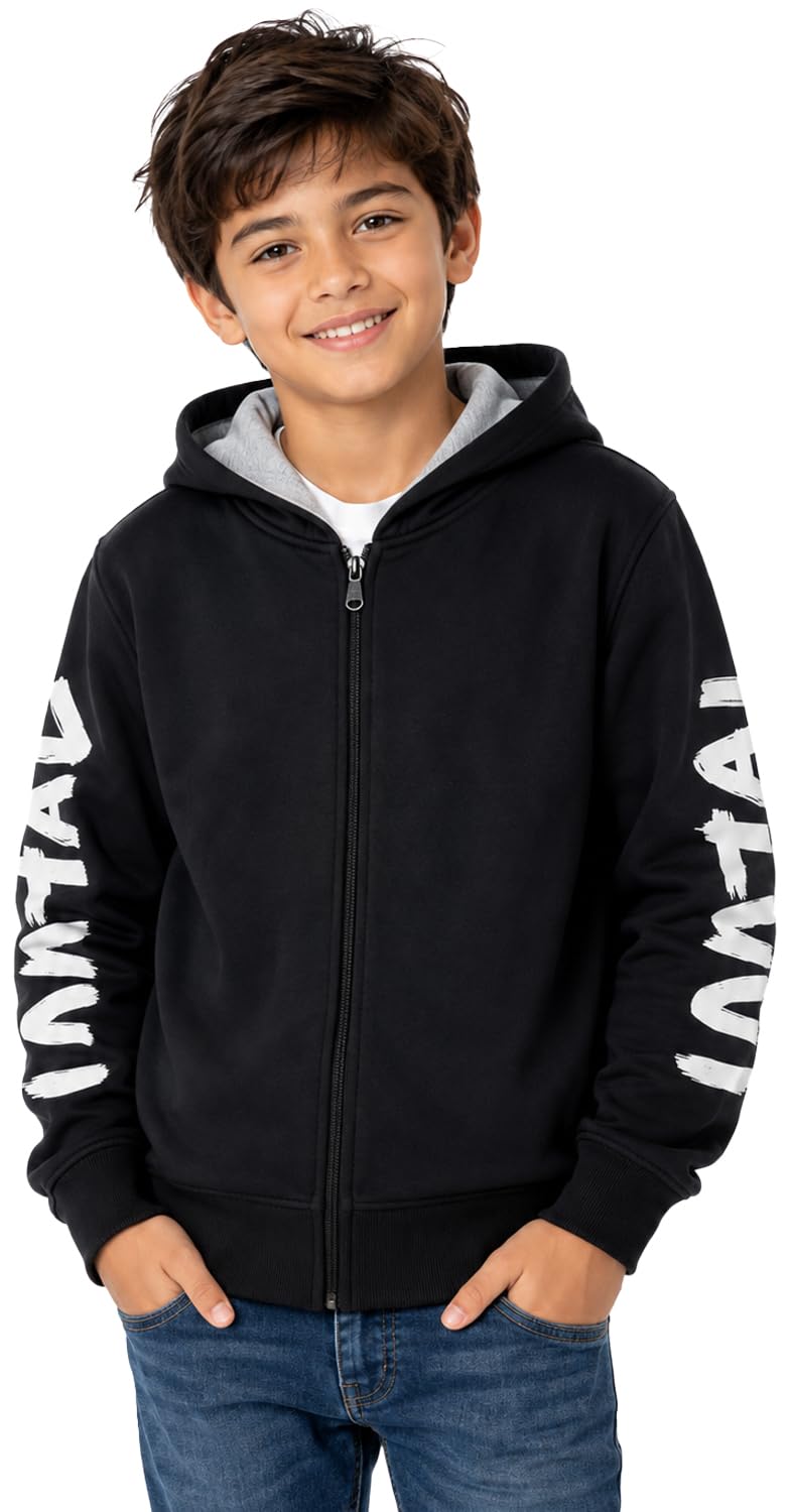 T2F Boy's Cotton Regular Fit Hooded Sweatshirt-image-22
