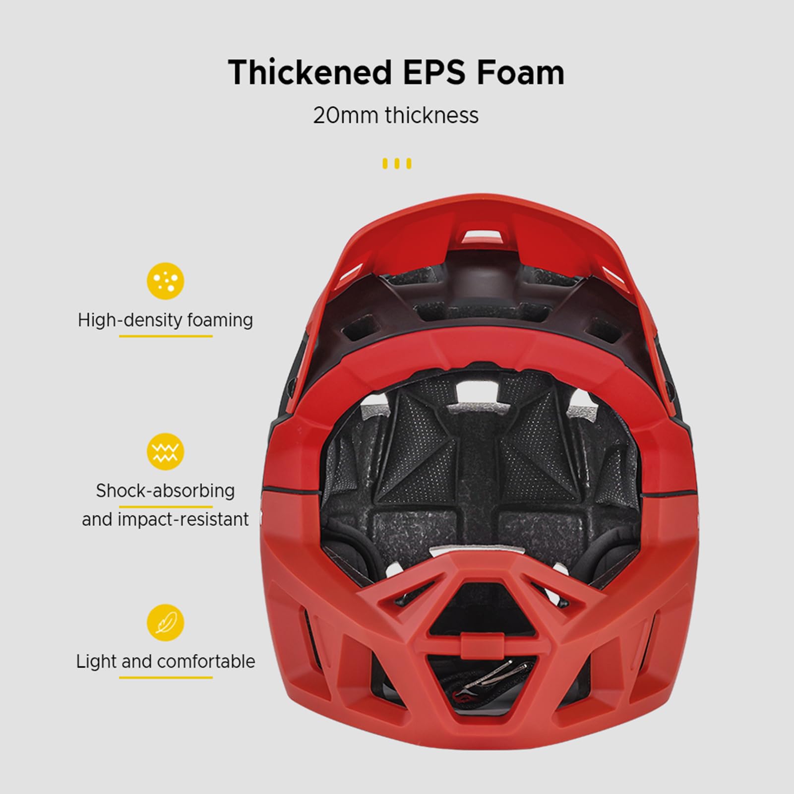 Lixada Casque de vélo de montagne complet pour adultes qui rivalise avec le casque VTT en descente pour vélo de montagne