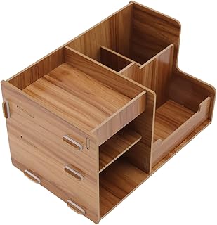 Wooden Desk Organize Shelf Documents Household Drawer Office Sundries Box Exquisite Desktop Storage Box Cherry Wood Supplies Rack Desktop Organize Shelf Boxed for Stand Utility Shelves