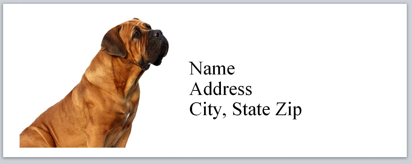150 Personalized Address Labels Lovable Big Dog Boxer (P 469)