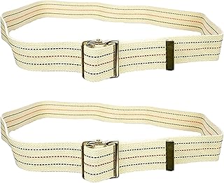 Sammons Preston Gait Belt with Metal Buckle, 2 Pack, 2