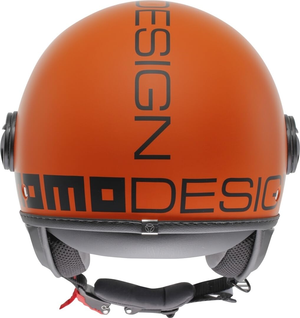 MOMO DESIGN CASCO JET FGTR CLASSIC 018 MONO MATT ORANGE/BLACK S
