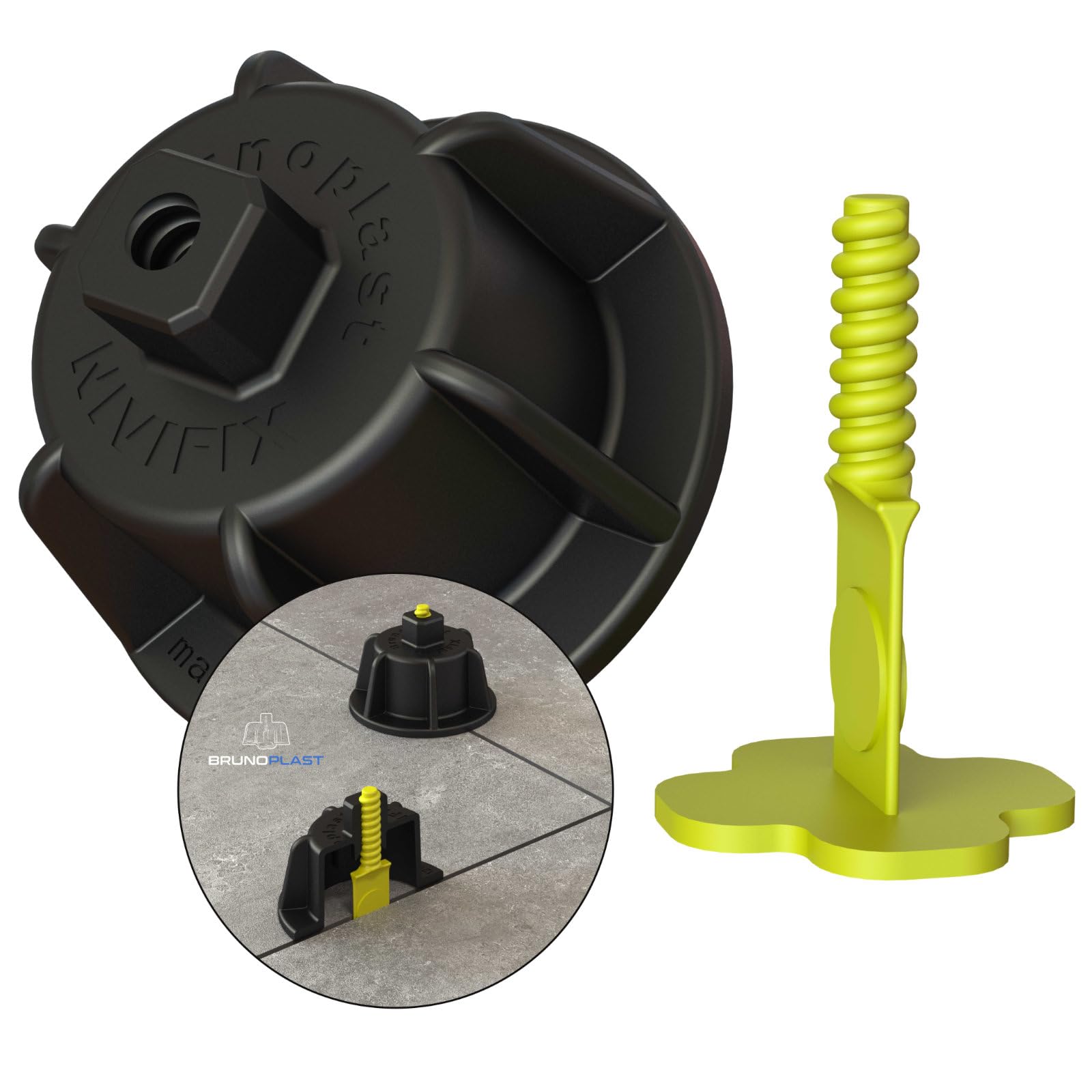 Sistema Livellamento Piastrelle Nivifix - 250 Distanziatori Dritti Per Giunti 1.0mm