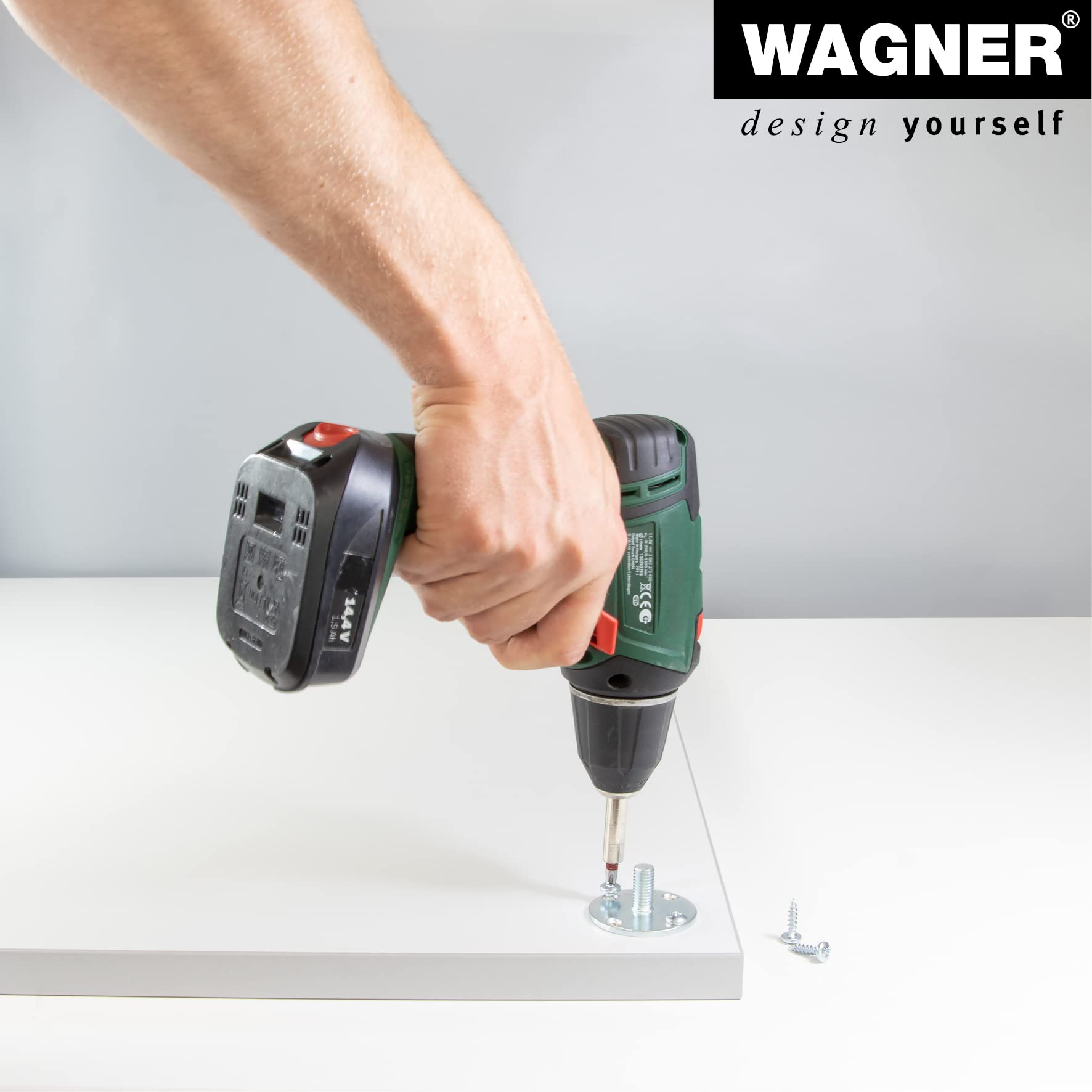 Wagner TENO 12113201 Furniture Leg/Table Leg/Furniture Foot/System Tube Teno Diameter 30 x 297 mm Can be Combined Individually with TENO System and QuickClick Brushed Steel Look Maximum Load 50 - Image 4