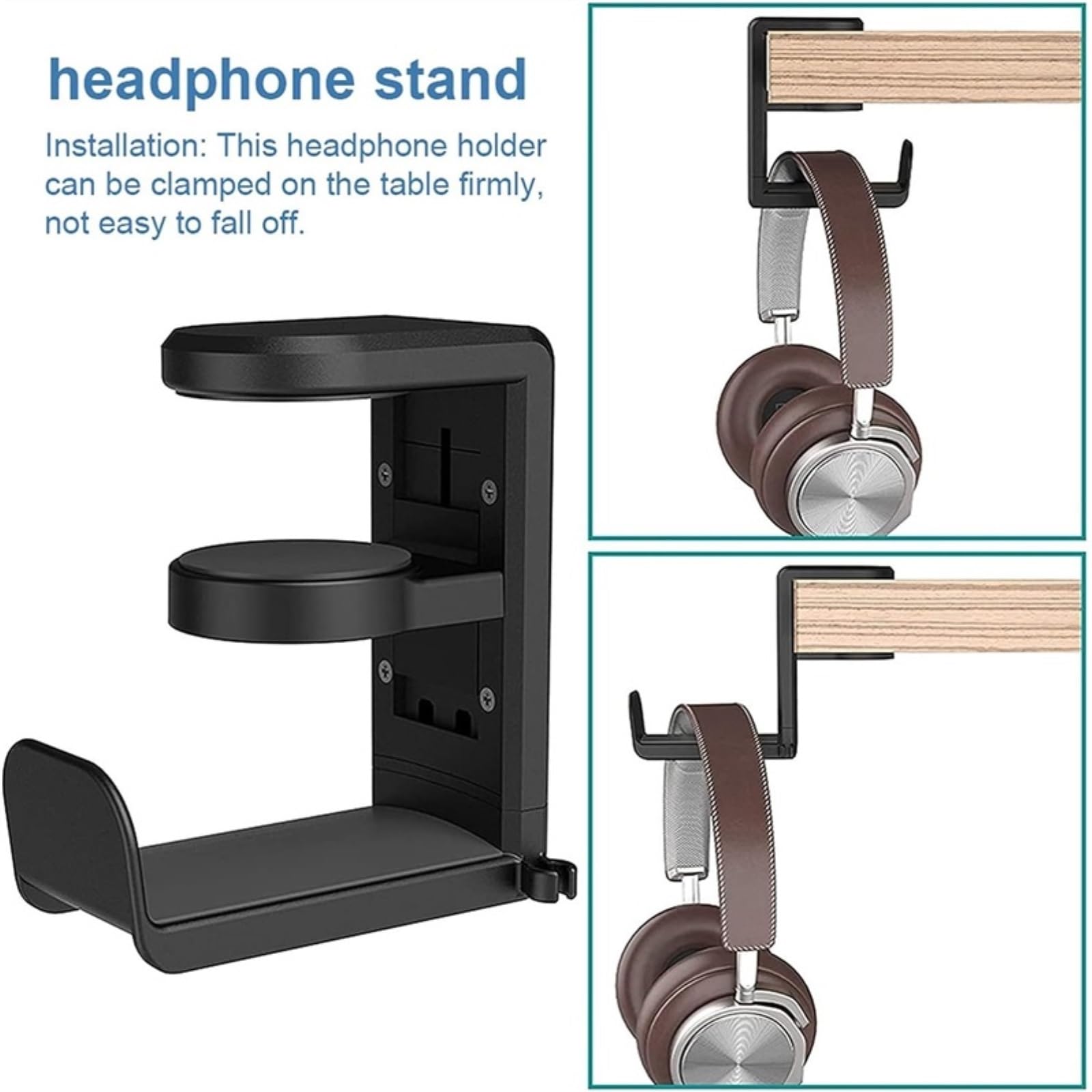 Gaming Accessori Supporto per Gancio per Gancio per Cuffie per Cuffie, Supporto per Cuffie sotto Il Design della Scrivania con Regolabile Stand Over-Ear da Gioco