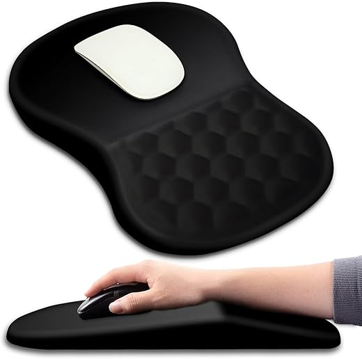 Hokafenle Ergonomic Mouse Pad Wrist Support with Massage Design, Wrist Rest Pain...
