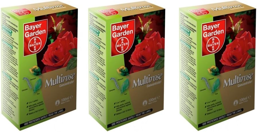 3 x Bayer Garden - Multirose Concentrate Bug Killer - 100ML