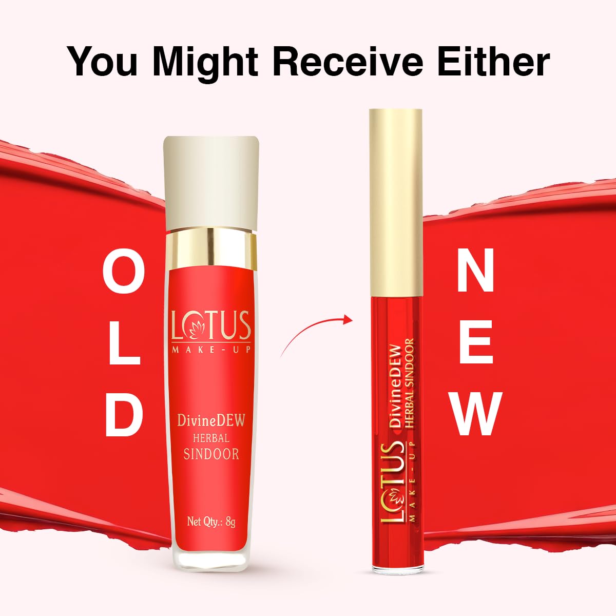 Lotus Make-Up Divine Dew Herbal Sindoor Love Drop | Waterproof | Long-Lasting, Smudge-Proof & Fade-Proof | Sponge Tip Applicator | Botanical Extracts | Mercury Free | Travel Friendly | Red | 5.4 ml 1