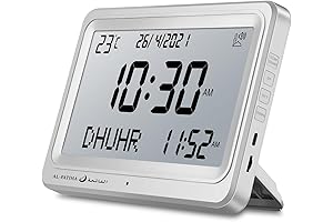 Azan Clock for USA: Digital Prayer Clock with 8 Azan Sounds