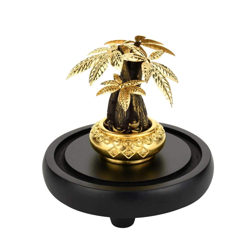 Bonsaï Feng Shui en feuille d'or pour harmoniser votre bureau moderne
