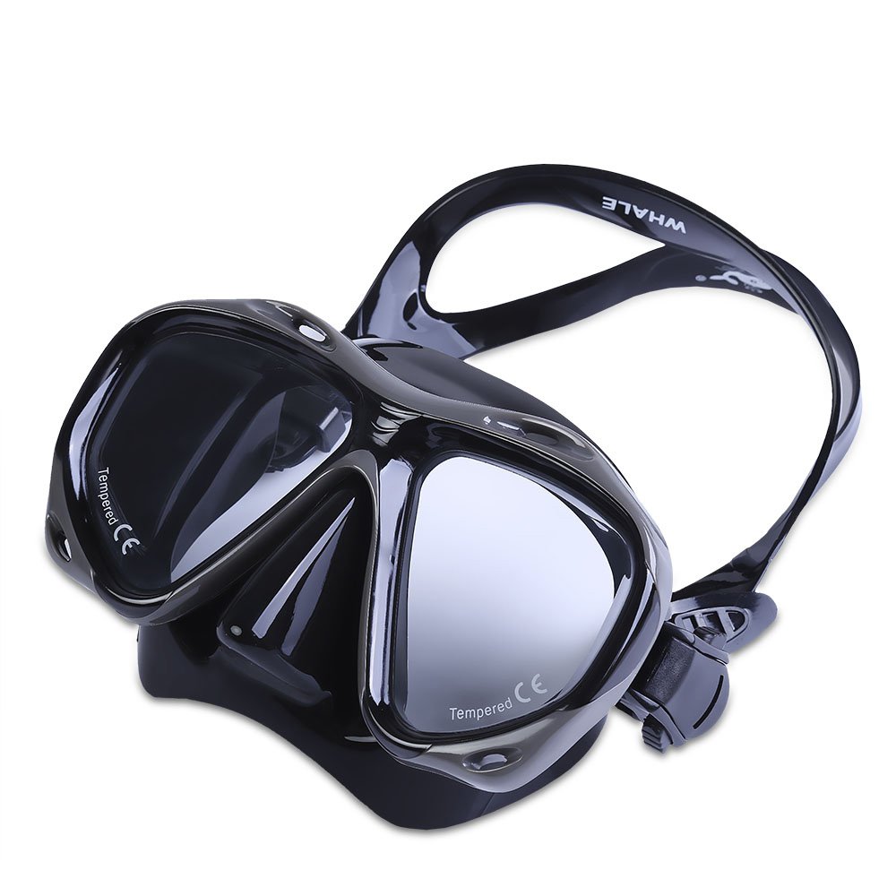 Máscara de buceo profesional de natación gafas de buceo hipermetropía miopía deportes acuáticos de entrenamiento de silicona máscara seca gafas de esnórquel