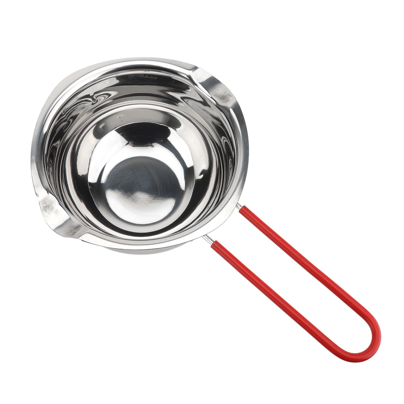Cffuvros 500ml Stainless Steel Double Boiler, Chocolate Melting Pot for Candy, Cheese Candle Making, Marie for Stovetop Use, Small Melting Pot with Heat resistive Handle