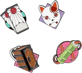 Grupo Erik - Pack de 4 Pins Demon Slayer | Goodies Demon Slayer, Pins Anime, Cadeau Kimetsu No Yaiba