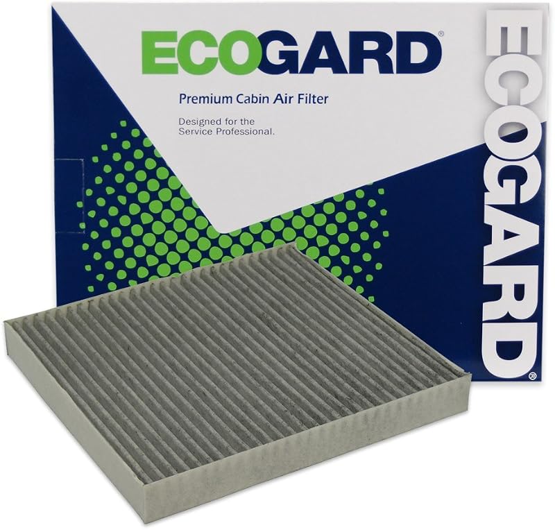 Filtro de cabine ECOGARD XC25869C com carvão ativado para Ram, Jeep, Dodge e Chrysler – 1 unidade