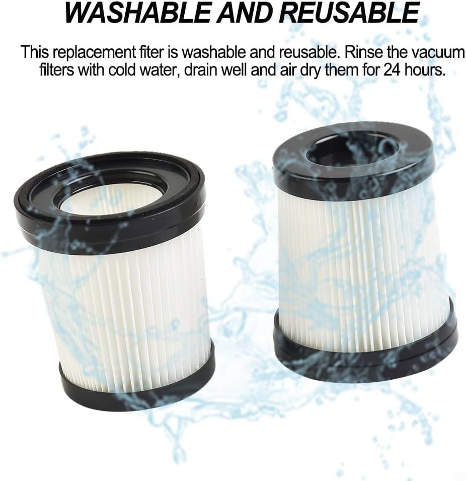Lot De 2 Filtres Cylindriques Pour Aspirateur Lubluelu 202 Oraimo OSV-102 - Accessoires Lavables Réutilisables