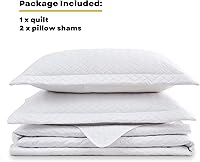 Vista 5 de Maple&Stone - Juego de colcha California King Size, colcha blanca ligera con patrón de chevron ultrasónico, cubrecama ligero para todas