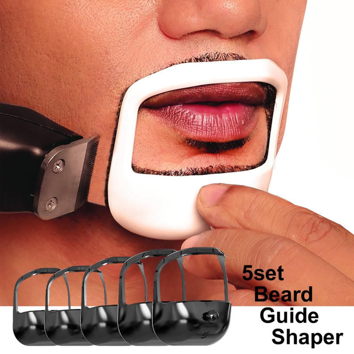 Modèle De Style De Barbe De Mouton, Ensemble De 5 Pièces, Modèle De Style
