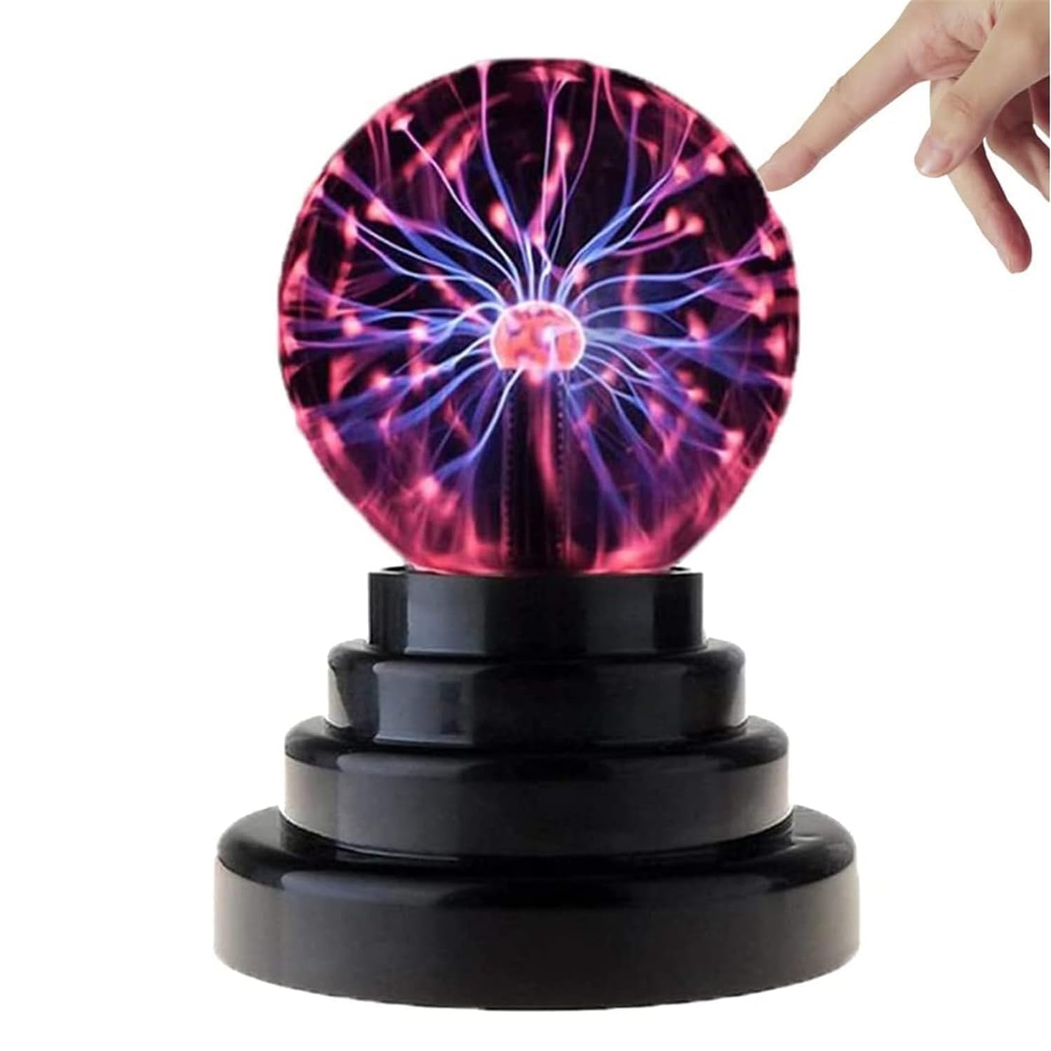 Ball Lamp Touch Plasma Sensitive & Sound Activated Lightning Globe Electric Ball Light for Parties Home Decoration Gift Eye Catching Interactive Science Tool-image-7
