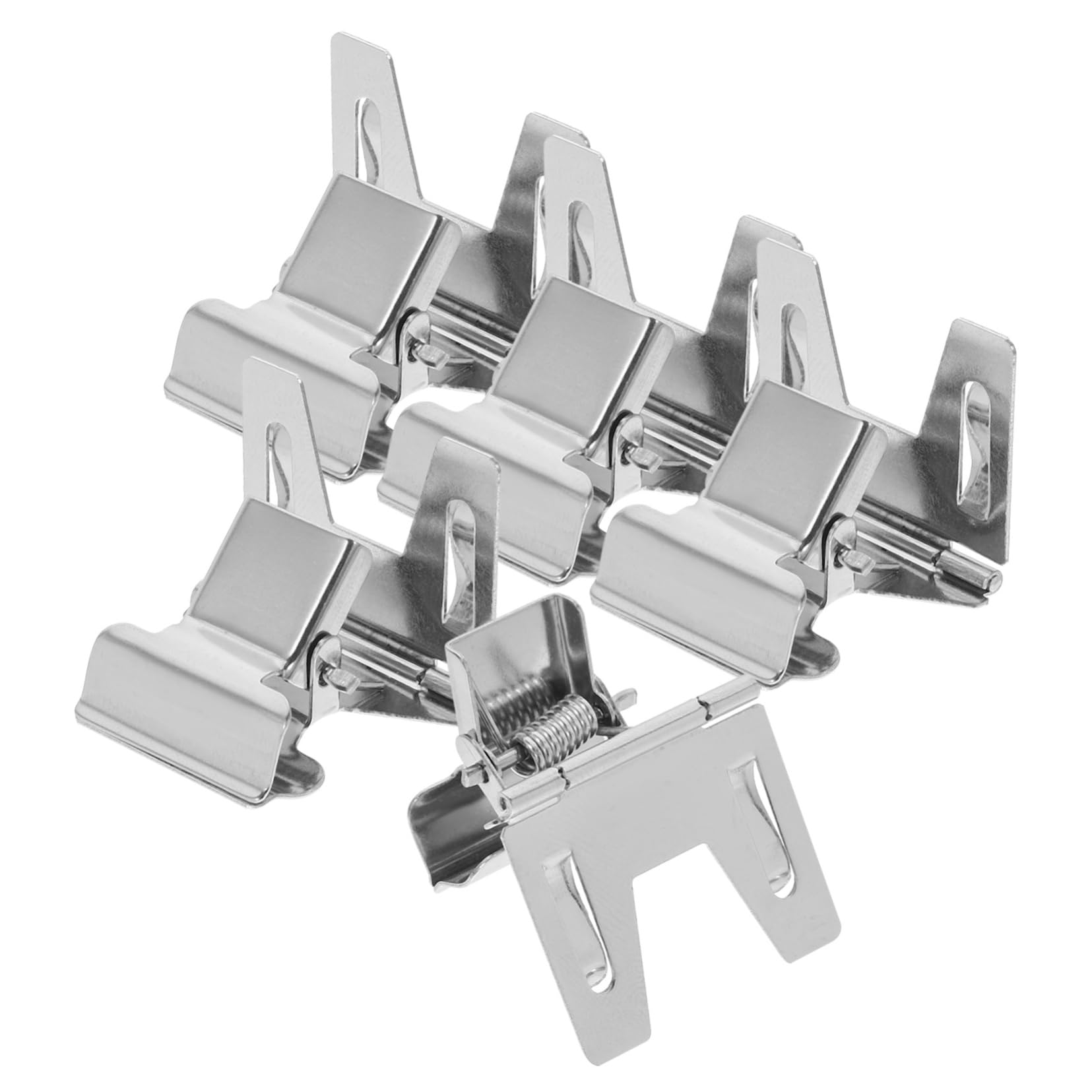10 Sätze Preisschild-clip Etikettenaufkleber Merchandising Preisschildhalter Visitenkarten Halterung Aktenordner Preisschildklemme Aus Metall Schildhalter Aus Metall 5 Stück * 10