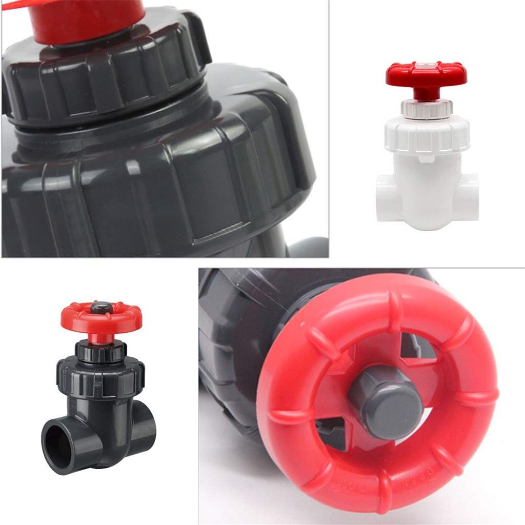 Rückschlagventil PVC-Rohr, UPVC-Absperrventil 20-63 mm, Mehrfarbig, for Gartenbewässerung und Aquarium(Dark Gray,Inner Dia50mm(DN40))