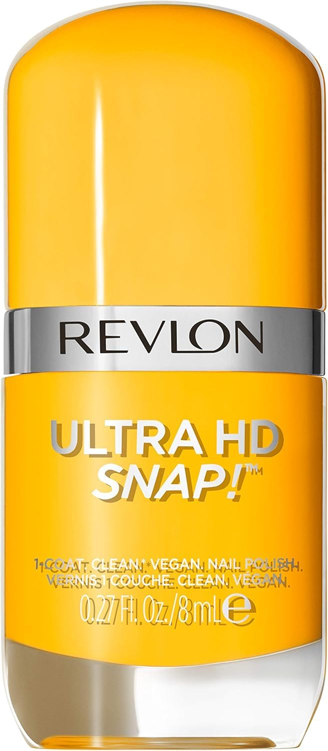 Revlon Ultra HD Snap Nail Polish, Long Lasting Vegan Formula, Quick Drying & One-Coat Full Coverage Colour (8ml) Marigold Maven (010) Unisex