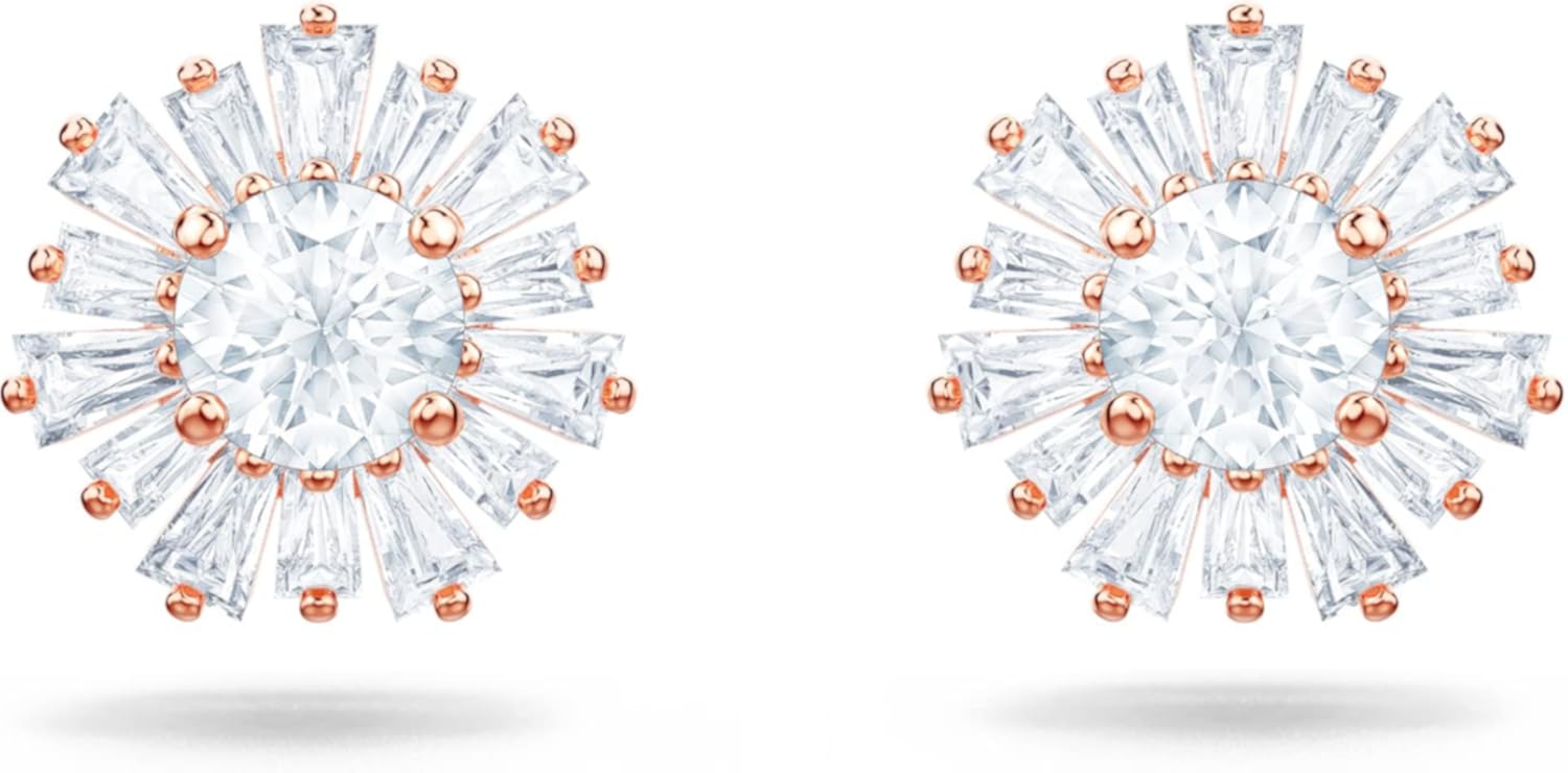 SWAROVSKI Sunshine Jewelry Collection, Clear Crystals, Pink Crystals, Rose Gold-Tone Finish