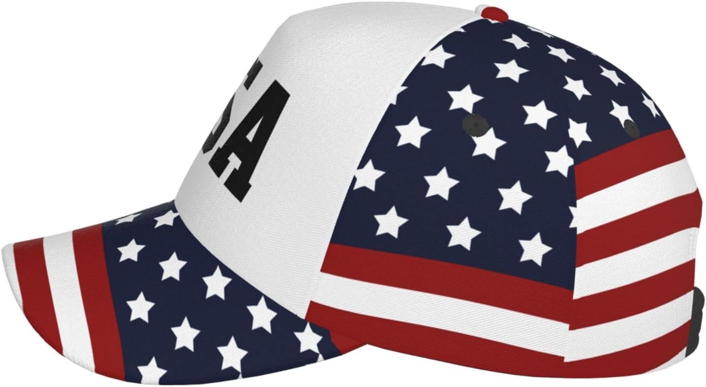 USA Flag Letters Classic Baseball Cap for Men & Women,Adjustable Dad Hat Outdoor - Image 5