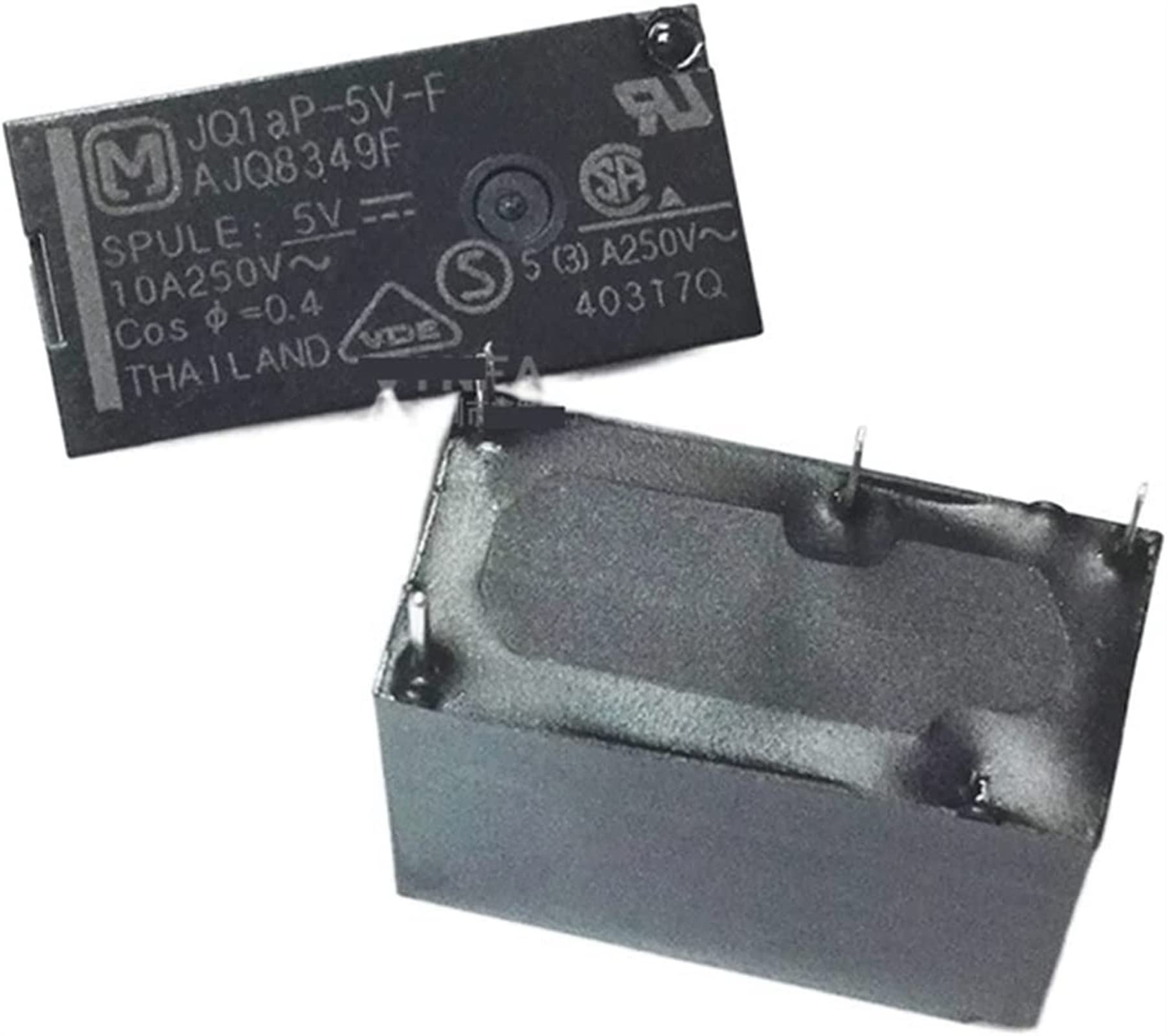 Relè 10 pezzi JQ1 AP-5V JQ 1 AP-5V-F AJQ8349F DC5V 10A 4PIN