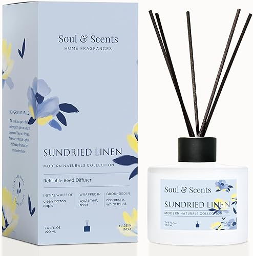 Miniatura 9 de Soul & Scents Juego de difusor de varillas – Blossom | Aceite perfumado recargable de 7.43 onzas con 6 varillas de fibra | Fragancia y ambientador