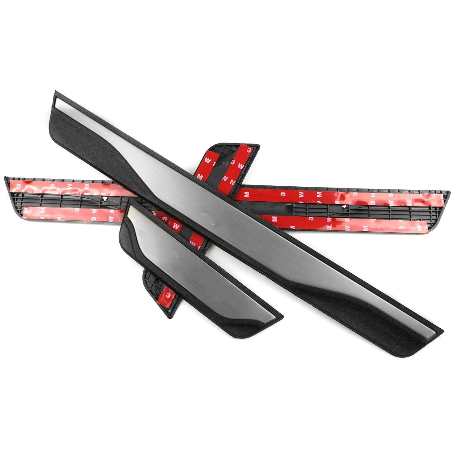 4 Pièces Barres De Seuil De Voiture En Acier Inoxydable Pour