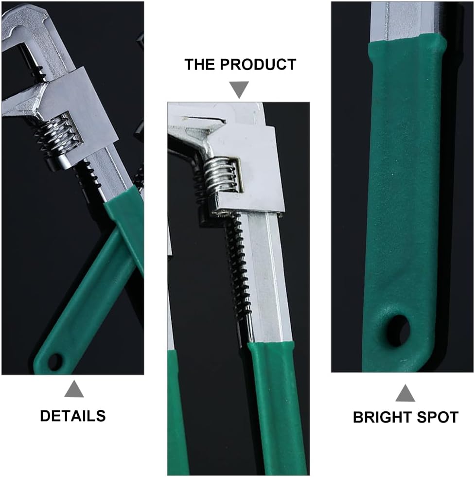 Uonlytech 1pc f-type wrench movable spanners professional shifter spanner wide opening professional hand tool plumbing wrench Tube Pliers water 45# steel pipeline